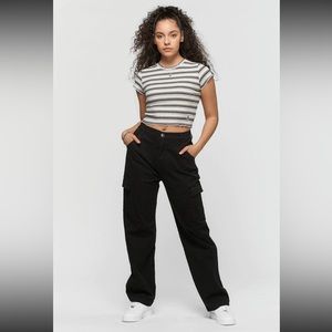 NWT Kuwalla Tee Straight Cut Cargos in Black